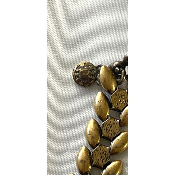 J Crew $165 Fall Stone Statement Crystal Rhinestone Chain Jewel Necklace Large - Picture 5 of 9